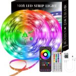 100FT Smart LED Strip Lights RGB Sync to Music with 40 Key Remote Controller LED Lights for Bedroom,Christmas Lights decration (Multi-Colored, 100FT) - Image 2