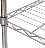 Seville Classics 5-Tier Wire Shelving with Wheels, 5-Tier, 30"" W x 14"" D (NEW MODEL), Chrome Plating, Plated Steel - Image 6