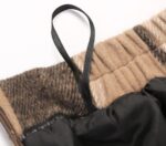 IDEALSANXUN Womens Plaid Wool Skirts Elastic Waist A-Line Pleated Tartan Long Skirts - Image 5