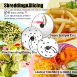 14 Cup Food Processor, French-Fry-Cutter, Blending, Mixing, Shredding, and Slicing, Meat and Vegetable Chopping, Doughing for Home Use, Mincing, and Pureeing,4 Speeds,600W - Image 5
