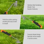 Weed Puller Tool,Portable Garden Weeder Tool,2024 New Gardening Weeding Tools,for Hand Weeder Puller for Vegetable Gardening Backyard Farm Planting & Uprooting Weeding Tool (Rubber Handle) - Image 7