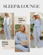 Blooming Jelly Womens Lounge Set Cute Long Sleeve Pajama Sets Casual 2 Piece Pj Outfit Fall Sleepwear Pockets - Image 5