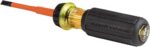 Klein Tools 32293 Insulated Screwdriver, 2-in-1 Screwdriver Set with Flip Blade, #2 Phillips and1/4-Inch Slotted Tips, Double-Ended Blades - Image 7