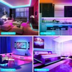 100FT Smart LED Strip Lights RGB Sync to Music with 40 Key Remote Controller LED Lights for Bedroom,Christmas Lights decration (Multi-Colored, 100FT) - Image 5