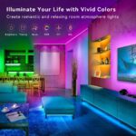 100FT Smart LED Strip Lights RGB Sync to Music with 40 Key Remote Controller LED Lights for Bedroom,Christmas Lights decration (Multi-Colored, 100FT) - Image 6