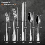 Alata Kate 20-Piece Silverware Set Stainless Steel Flatware Set,Service for 4,Mirror Polished Cutlery Set,Dishwasher Safe - Image 6