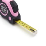 Amazon Basics Retractable Tape Measure with Push Button, Easy to Use, 16 Feet, Pink - Image 5