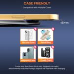 Wireless Charger Compatible with iPhone 17 16 15 14 13 12 11 Pro Max/Mini/Plus/XR/X/8, 15W Max Fast Wireless Charging Pad Mat for Samsung Galaxy S23/S22/S21/S20/S10, Galaxy Buds - Image 6