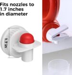 [2 Pack] Laundry Detergent dispenser Nozzle Switch Holder, Upgraded Nozzles Switch Easily，detergent and softener accessories Fits Most Economic Sized Bottles、laundry room organization - Image 4