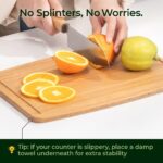 Dishwasher Safe Bamboo Cutting Board, Lightweight & Durable Wood Cutting Board, Reversible with Juice Groove, Easy to Store & Clean, Ideal Kitchen Gift for Home Cooks - Image 8