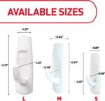 Command Large Utility Hooks, Holds up to 5 lb, 14 Hooks and 16 Command Strips, Damage-Free Hanging Wall Hooks with Adhesive Strips, No Tools Adhesive Hooks for Hanging Christmas Decorations - Image 3