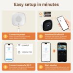 Girafit 3MP 2K Window Camera,2.4GHz&5GHz WiFi Indoor Cameras for Home Security 2 Pack with ChroMax Al Color Night Vision,Person & Motion Detection,24/7 Recording,Easy&Quick Install - Image 10