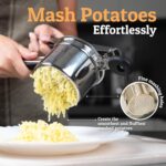 PriorityChef Large 15oz Potato Ricer, Heavy Duty Stainless Steel Potato Masher and Ricer Kitchen Tool, Press and Mash Kitchen Gadget For Perfect Mashed Potatoes - Everytime - Image 3