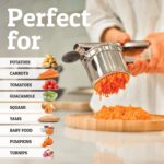PriorityChef Large 15oz Potato Ricer, Heavy Duty Stainless Steel Potato Masher and Ricer Kitchen Tool, Press and Mash Kitchen Gadget For Perfect Mashed Potatoes - Everytime - Image 6