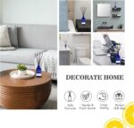 Reed Diffusers Set, 3.7 Oz Scent Diffuser, 6 Reed Diffuser Sticks, Home Fragrance Hyacinth, Peony & Citrus, Aromatherapy Oil Diffuser Reeds, More Masculine Scent, Bathroom & Office Decor 110ml - Image 8