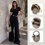 BOSTANTEN Small Crossbody Bags for Women Vegan Leather Mini Bucket Handbag Removable Shoulder Strap - Image 3