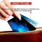 SaiTech IT 5 Pack RFID Blocking Card, One Card Protects Entire Wallet Purse, NFC Contactless Bank Debit Credit Card Protector ID ATM Guard Card Blocker–(Black) - Image 8