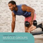 Lifepro Adjustable Dumbbells – 25lb Pair or 90lb Single, Quick-Select Hand Weights for Men/Women – Space Saving Exercise Fitness Dumbbells for Home Gym Strength & Weight Training - Image 9