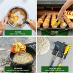 HOTEC 446°F Heat Resistant Silicone Kitchen Utensils, Cooking Utensil Set, Spatula Set, BPA Free, Kitchen Gadgets, Utensils Holder, Dishwasher Safe, 14pcs Multicolor - Image 6