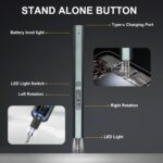 Mini Electric Screwdriver, 30 in 1 Small Electric Screw Driver Kit with 24 Magnetic Bits,3 LED Lights， Precision Cordless Repair Tool for Phone, Camera, Laptop, Watch - Image 4