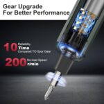 Mini Electric Screwdriver, 30 in 1 Small Electric Screw Driver Kit with 24 Magnetic Bits,3 LED Lights， Precision Cordless Repair Tool for Phone, Camera, Laptop, Watch - Image 8