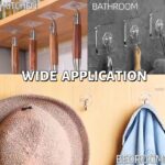 DDMY 24 Packs Hooks for Hanging Wall Hooks Transparent Reusable Waterproof Adhesive Hook for Kitchen Curtain, Towel Hook for Bathrooms, Heavy Duty Self Coat Hook for Walls No Damage - Image 3