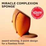 Real Techniques Miracle Complexion Makeup Sponge, 4-Pack Beauty Blender For Liquid & Cream Foundation, Streak-Free Coverage, Latex-Free, Vegan & Cruelty-Free - Image 3
