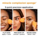 Real Techniques Miracle Complexion Makeup Sponge, 4-Pack Beauty Blender For Liquid & Cream Foundation, Streak-Free Coverage, Latex-Free, Vegan & Cruelty-Free - Image 6