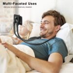 B-Land Cell Phone Holder, Universal Mobile Phone Stand, Lazy Bracket, DIY Flexible Mount Stand with Multiple Function (Black) - Image 6