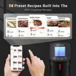 INKBIRD WIFI Sous Vide Cooker ISV-100W, 1000 Watts Sous Vide Machine Immersion Circulator with 14 Preset Recipes on APP & Calibration Function, Thermal Immersion, Fast-Heating with Timer - Image 4
