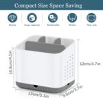 Toothbrush Holders for Bathrooms, Kids Electric Toothbrush and Toothpaste Holder, 4 Slots Tooth Brushing Holder for Bathroom Countertop Organizer and Storage, Bathroom Accessories (Grey) - Image 7