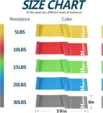 Resistance Bands for Working Out, Physical Therapy Bands, Latex Free Elastic and Exercise Bands Set for Stretching, Suitable for Rehab, Yoga, Pilates, Gym, Home Exercise - Image 5