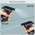 Wedama Spray Nozzle for for 8 oz and 16 oz Glass Spray Bottles, Black Trigger Sprayers Replacement with Mist Stream Sprayer Adjustable Spray Bottle Nozzles - 2Pack - Image 6