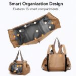 Emma and Kate Everyday Bag, Multifunctional Travel Organizer Bag, 15 Smart Pockets - Doubles as Crossbody and Shoulder - Image 3
