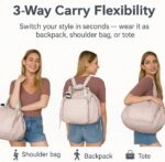 Emma and Kate Everyday Bag, Multifunctional Travel Organizer Bag, 15 Smart Pockets - Doubles as Crossbody and Shoulder - Image 5