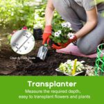 Garden Tool Set, 3 Pack Aluminum Heavy Duty Gardening Kit Includes Hand Trowel, Transplant Trowel and Cultivator Hand Rake with Soft Rubberized Non-Slip Ergonomic Handle, Garden Gifts - Image 5