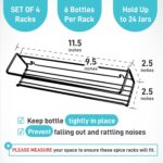 Spice Rack Wall Mounted 4 Tier – Space-Saving Kitchen Spice Organizer for Seasonings – Screw or Adhesive Hanging – Wall Mount Hanging Spice Rack for Wall, Cabinet, Pantry Door – Black - Image 5