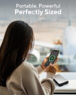 myCharge Portable Charger with Wall Plug – 10050mAh Fast Charger – Power Bank for iPhone, Samsung, Android & More - External Battery Pack Portable Charger with Built-in Cables (Lightning + USB-C) - Image 7