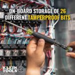 Klein Tools 32327 Precision Screwdriver Set, 27-in-1 Multi-Bit Screwdriver, Onboard Storage, Rare-Earth Magnet, Ideal for Terminal Blocks - Image 3