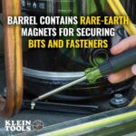 Klein Tools 32327 Precision Screwdriver Set, 27-in-1 Multi-Bit Screwdriver, Onboard Storage, Rare-Earth Magnet, Ideal for Terminal Blocks - Image 4