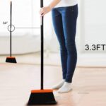 TreeLen Broom and Dustpan Set with 52" Long Handle for Home Kitchen Room Office Lobby Floor Use Upright Stand Up Stand Up Broom with Dustpan Combo - Image 6
