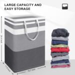 2-Pack Large Laundry Bag, Waterproof,Collapsible Tall Clothes Hamper with Extended Handles for Clothes Toys in the Dorm and Family,NO have Wire frame！ not stand up! - Image 4