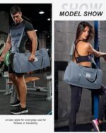 Gym Bag Womens,Travel Duffel Carry on Bag Sport Tote Bag Weekend Overnight Bag - Image 4