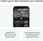 Google Nest Cam Outdoor (Wired, 2nd Gen) - Security Camera with 2K Video and Gemini, Night Vision, 2-Way Audio - Works with Google Home - 2025 Model - Snow - Image 9