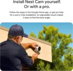 Google Nest Cam Outdoor (Wired, 2nd Gen) - Security Camera with 2K Video and Gemini, Night Vision, 2-Way Audio - Works with Google Home - 2025 Model - Snow - Image 11