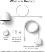 Google Nest Cam Outdoor (Wired, 2nd Gen) - Security Camera with 2K Video and Gemini, Night Vision, 2-Way Audio - Works with Google Home - 2025 Model - Snow - Image 13