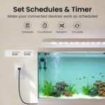 GHome Smart Plug Mini, WiFi Smart Outlet Plug Works with Alexa and Google Home, Timer Outlet with APP Control, 2.4GHz Network Only, No Hub Required, ETL FCC Listed (4 Pack), White - Image 4