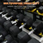 Fitvids Hex Rubber Coated Dumbbells Hand Weights Pairs for Exercises and Fitness and Home Gym, Pairs - Image 5