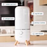 Homedics Ultrasonic Humidifier, Bedrooms and Home Offices, 0.97-Gallon Tank, 45-Hour Runtime, Visible Ultra-Quiet Cool Mist, Aromatherapy, Demineralization Cartridge, Night-Light, Auto-Off, White - Image 4
