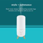 Homedics Ultrasonic Humidifier, Bedrooms and Home Offices, 0.97-Gallon Tank, 45-Hour Runtime, Visible Ultra-Quiet Cool Mist, Aromatherapy, Demineralization Cartridge, Night-Light, Auto-Off, White - Image 6